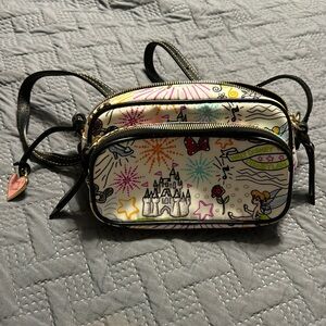 Disney Dooney & Bourke sketch pattern crossbody bag
